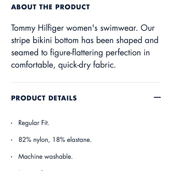 Tommy Hilfiger V-Cut Bikini Bottoms -
Sail Away Stripe Dahlia / Soft White, New - Picture 13 of 13